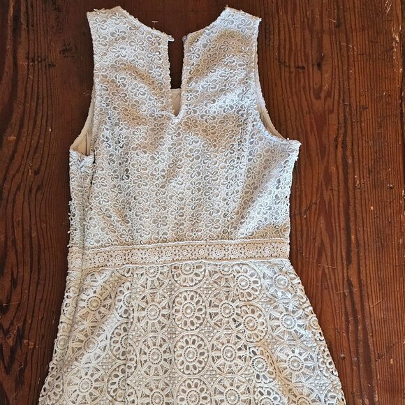 Hollister Women's Dress S Light Blue Sleeveless Crochet - Picture 2 of 3
